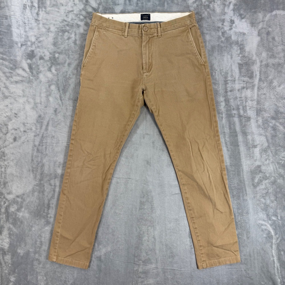 J.Crew 484 Slim Fit Stretch Chino Pants Men's Size 29x32 Khaki Twill